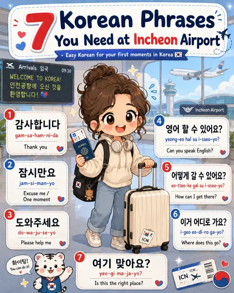 7 Korean Phrases You Need at the Airport