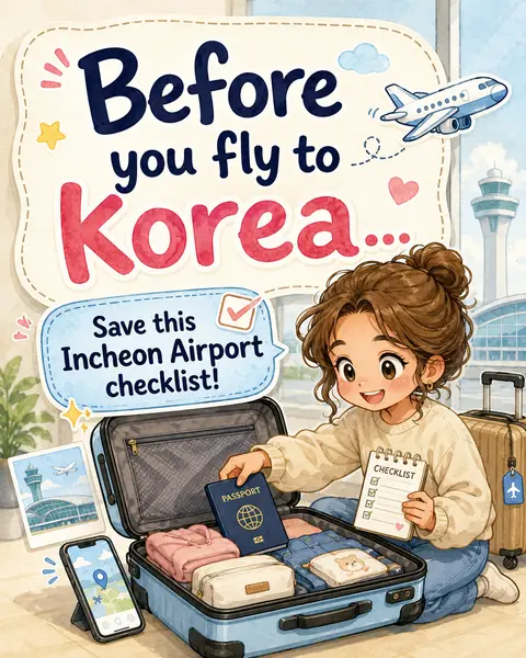 Before You Fly to Korea Incheon Airport Checklist