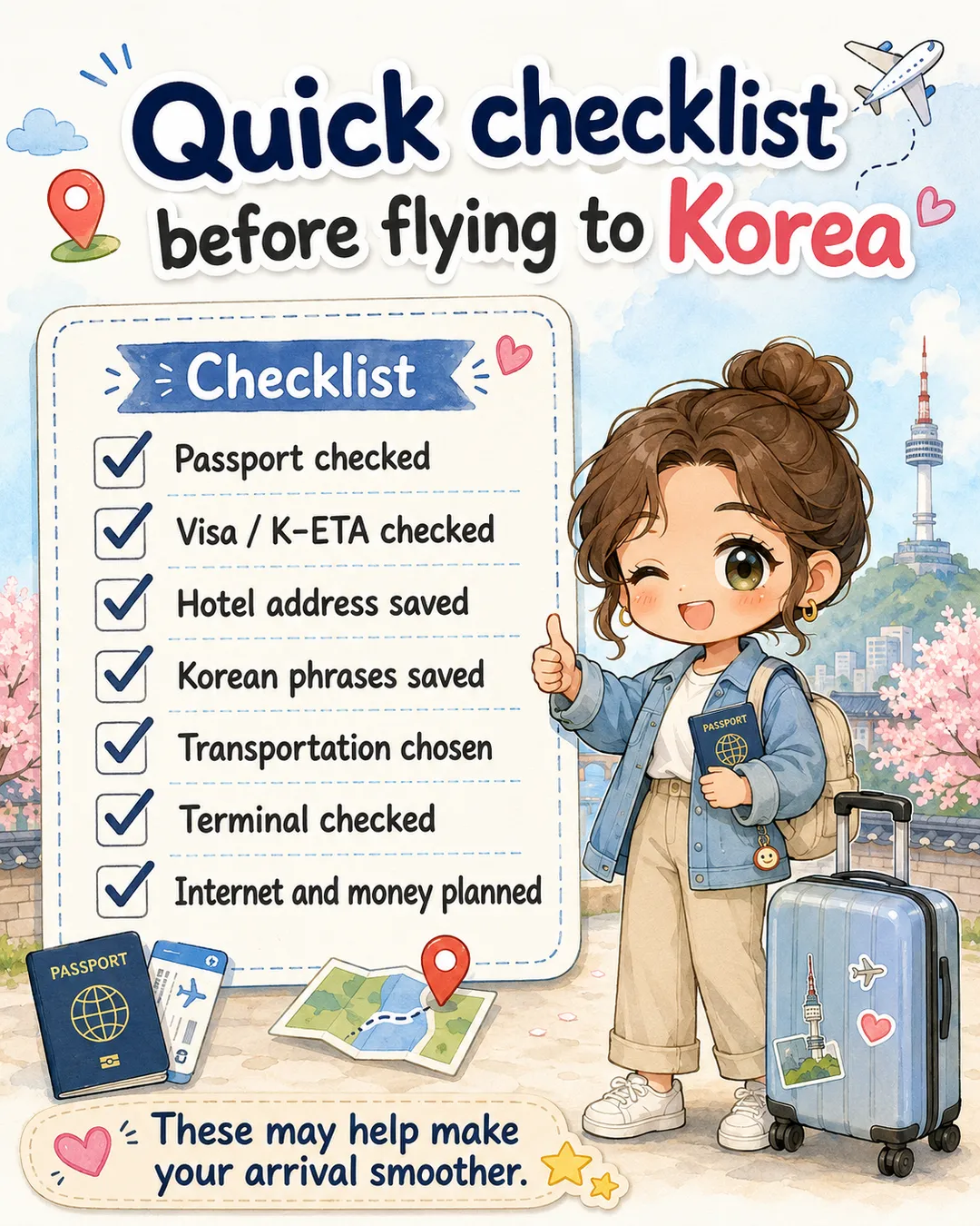 Before You Fly to Korea Incheon Airport Checklist — cut 9