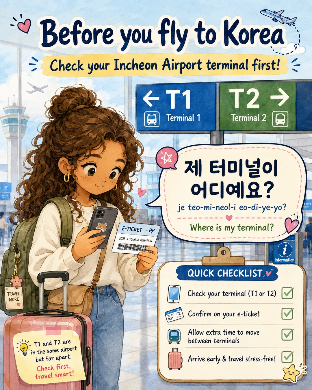 Which Incheon Airport Terminal T1 or T2 — cut 1