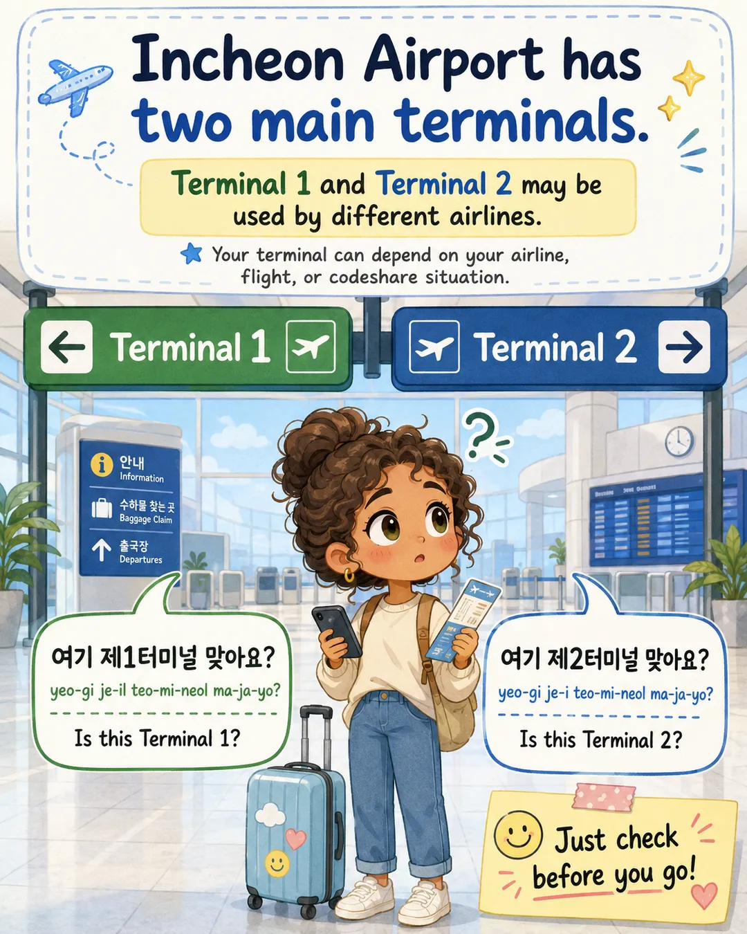Which Incheon Airport Terminal T1 or T2 — cut 2