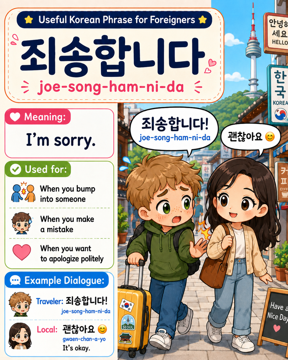 5 Korean Phrases for When You Make a Mistake — cut 2