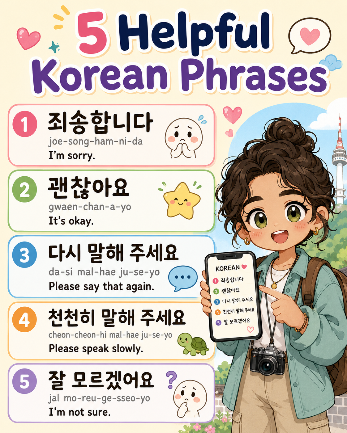 5 Korean Phrases for When You Make a Mistake — cut 7