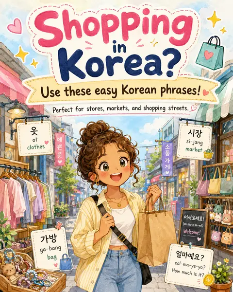 Easy Korean Phrases for Shopping