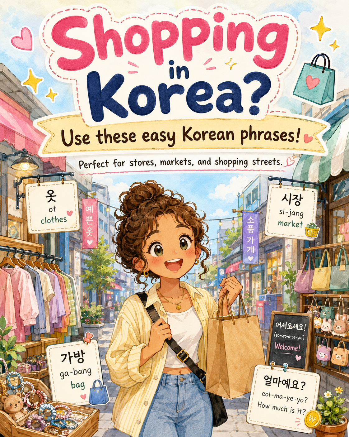 Easy Korean Phrases for Shopping