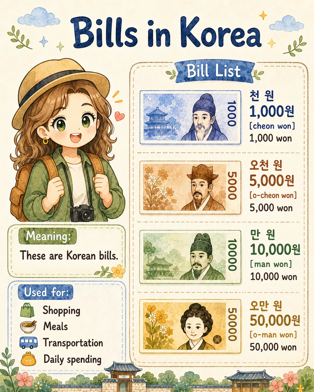 Korean Coins and Bills Explained — cut 4