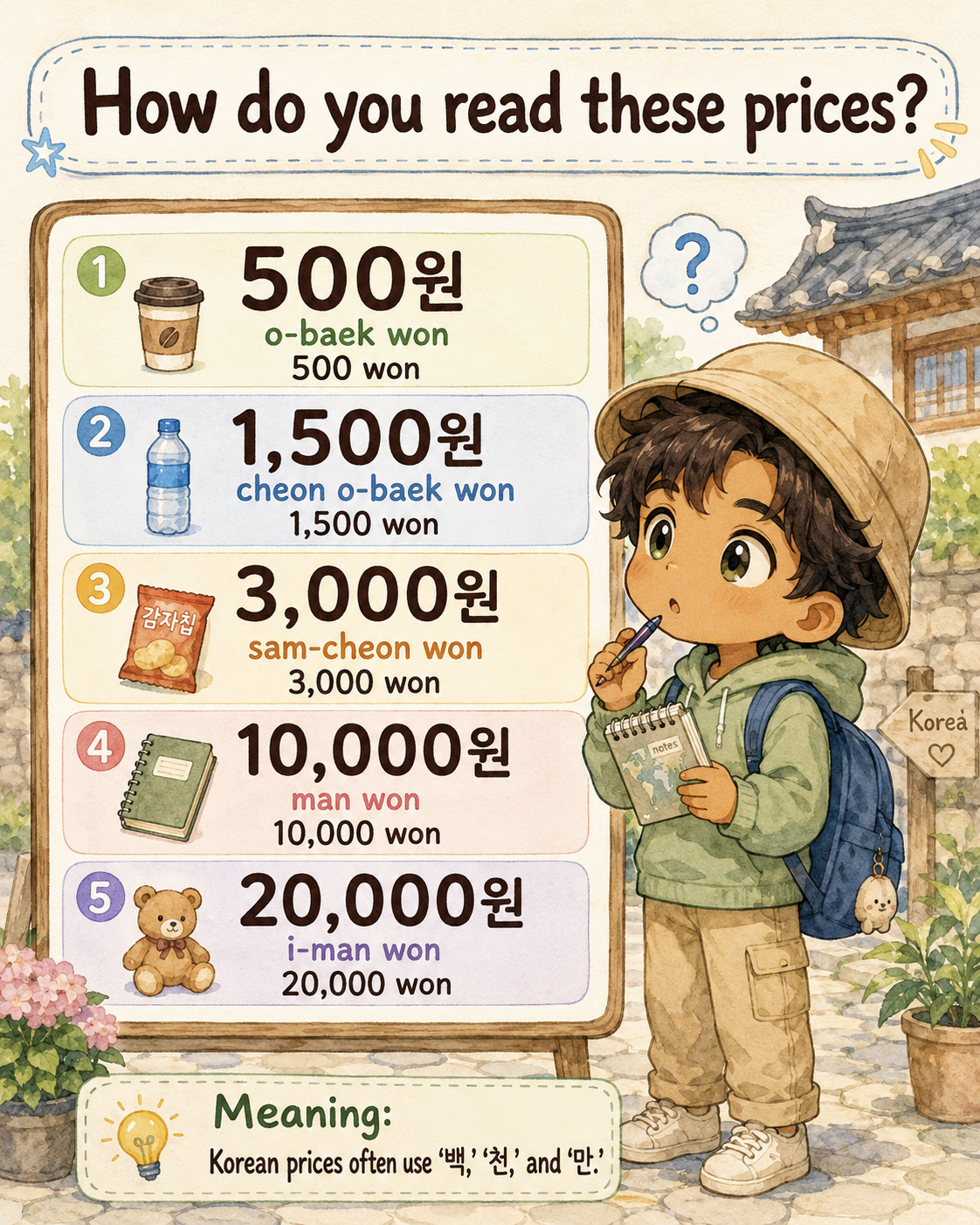 Korean Coins and Bills Explained — cut 7