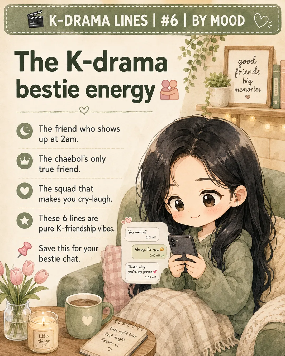 6 K-Drama Lines for the Bestie Life — cut 2
