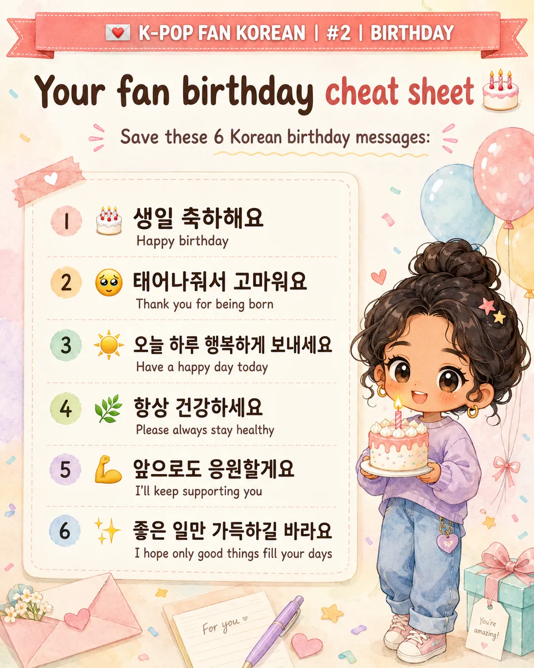 6 Korean Birthday Messages Every K-Pop Fan Should Know — cut 10