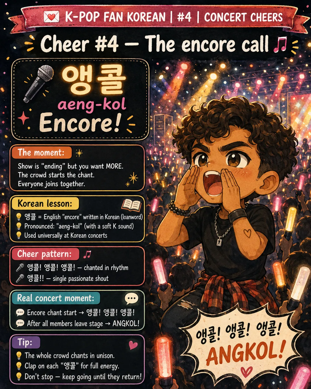 6 Korean Phrases to Shout at K-Pop Concerts — cut 6