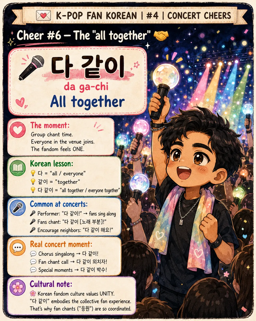 6 Korean Phrases to Shout at K-Pop Concerts — cut 8