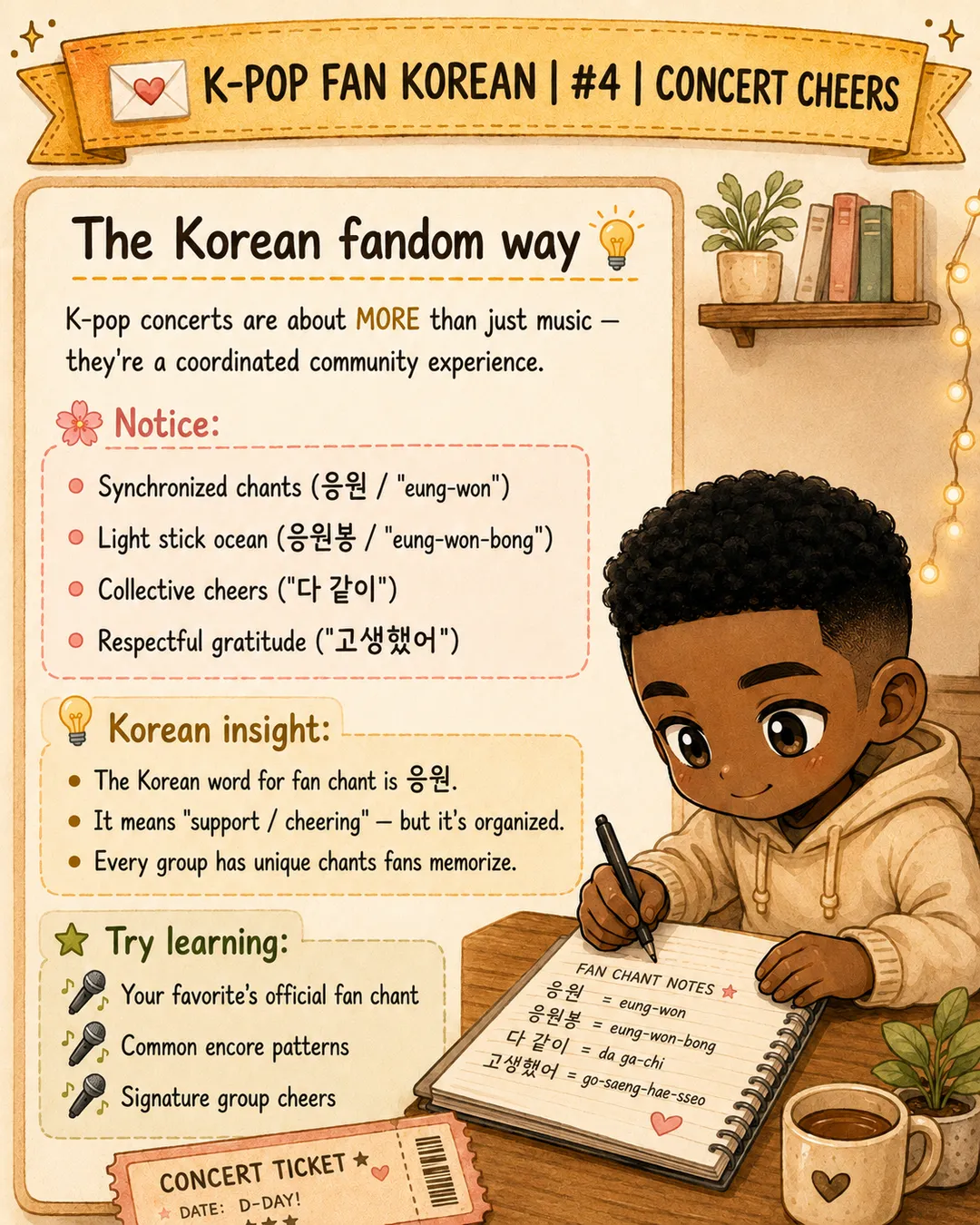 6 Korean Phrases to Shout at K-Pop Concerts — cut 10