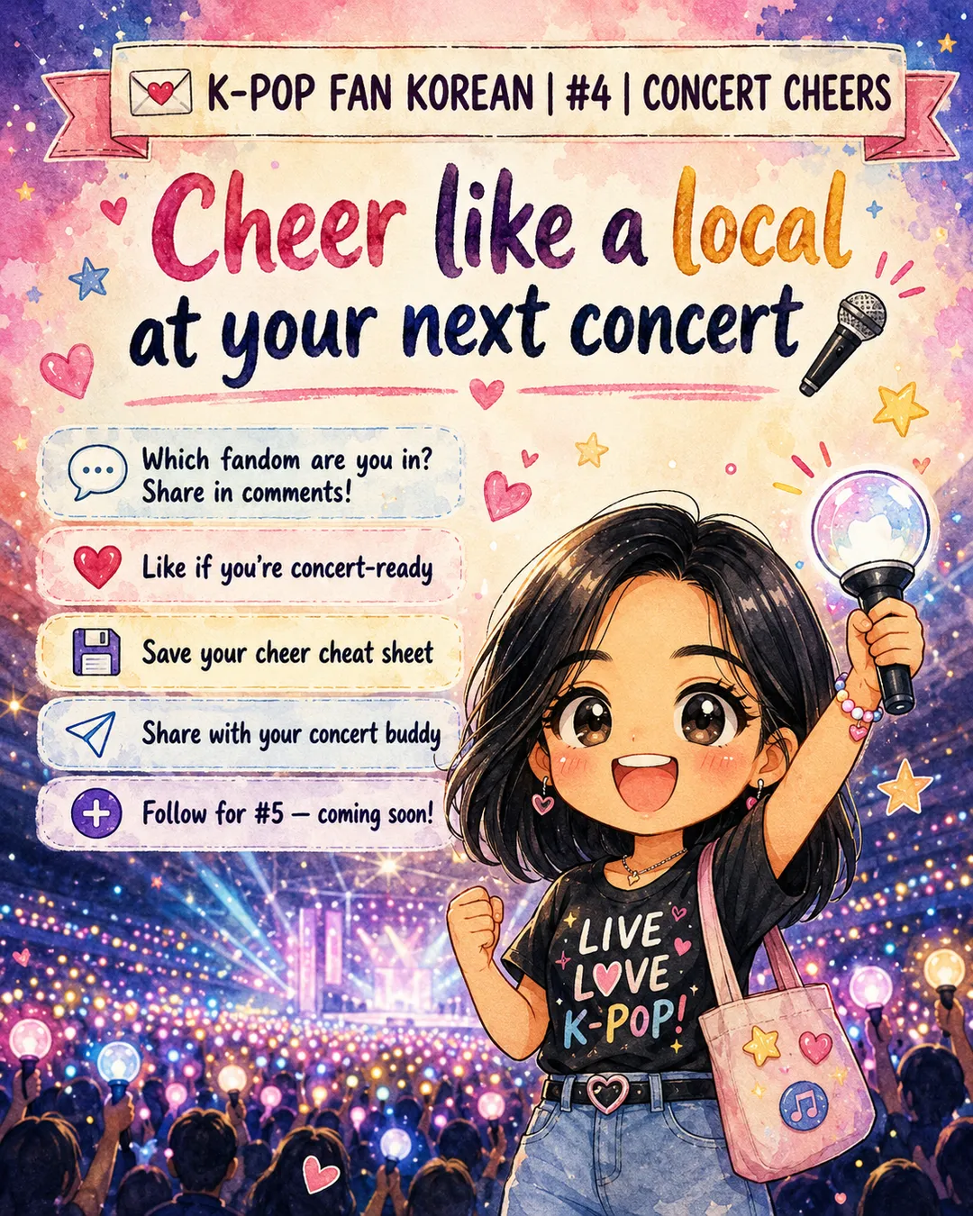 6 Korean Phrases to Shout at K-Pop Concerts — cut 11
