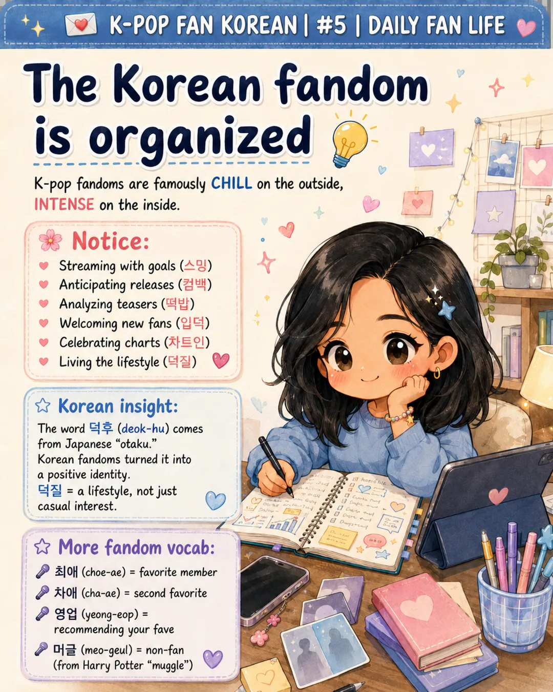 6 Korean Words Every K-Pop Fan Uses Daily — cut 10