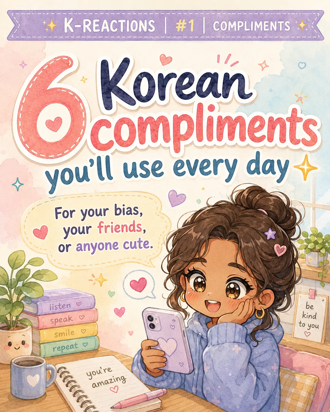 6 Korean Compliments You Will Use Every Day — cut 1