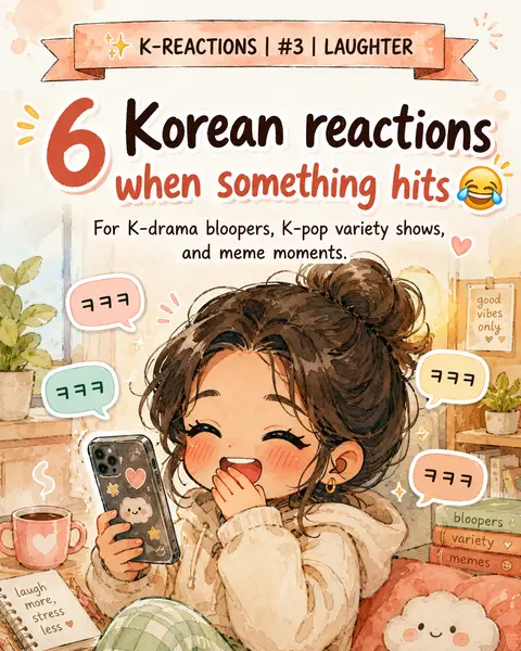 6 Korean Reactions When Something Cracks You Up