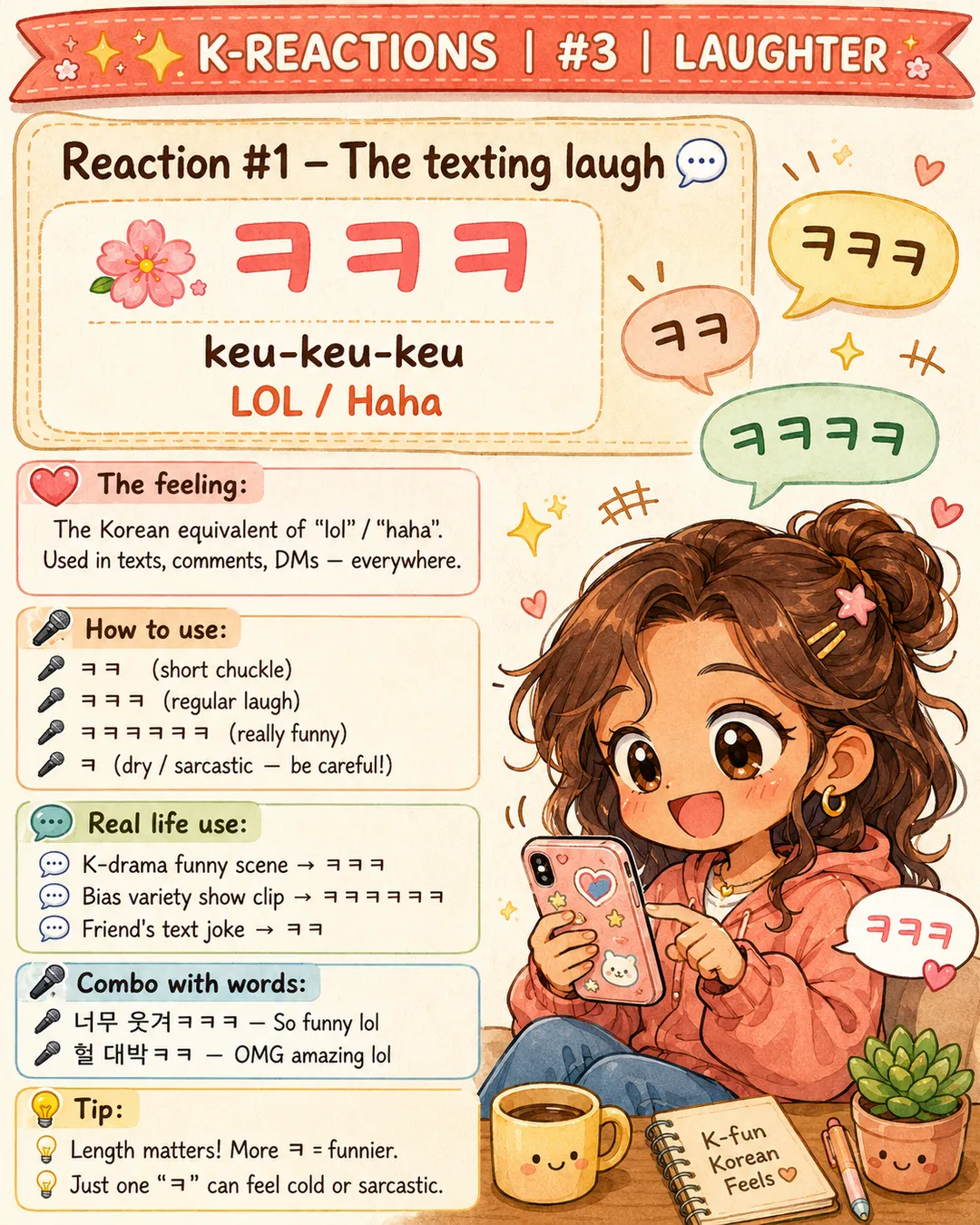 6 Korean Reactions When Something Cracks You Up — cut 3