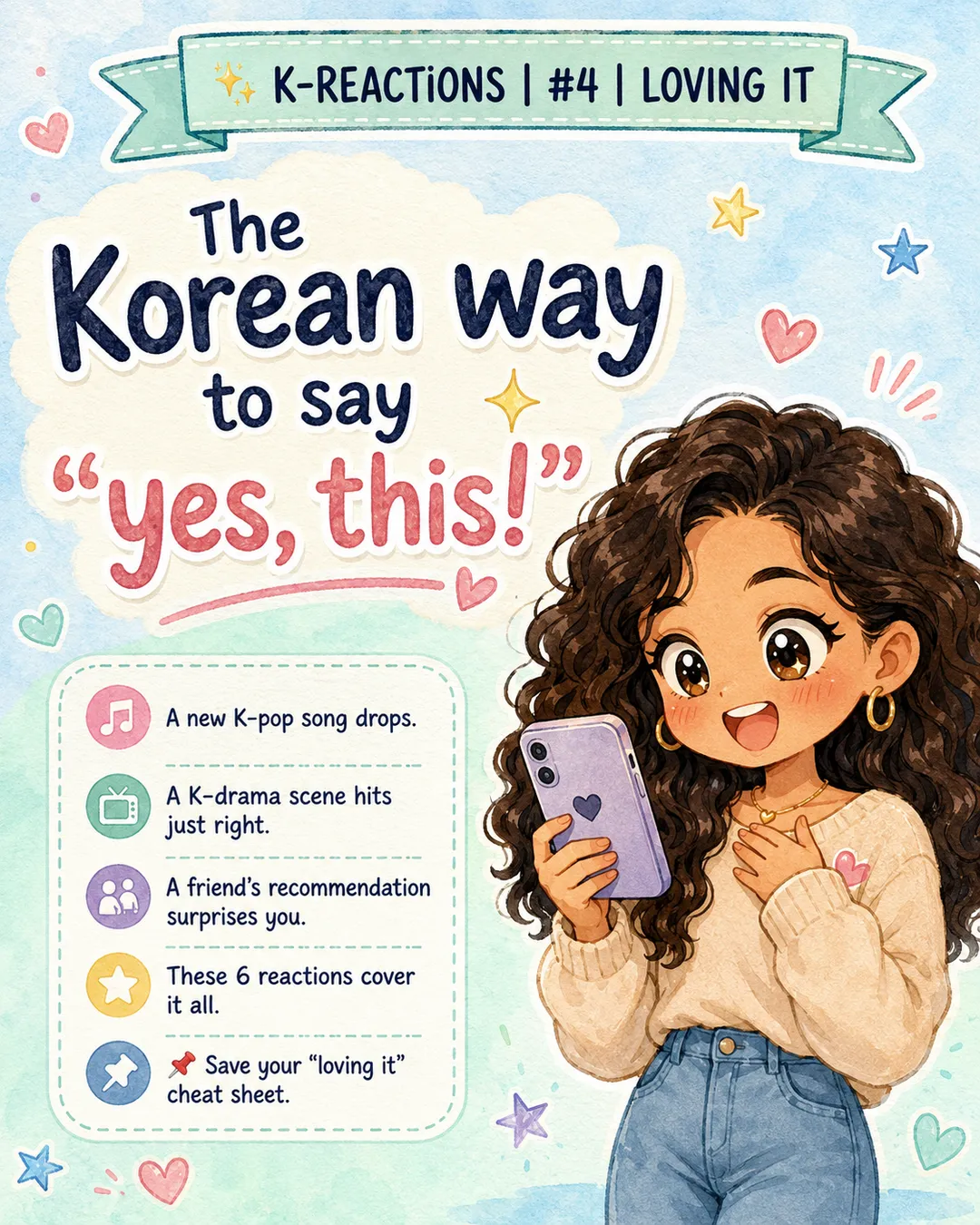 6 Korean Ways to Say Yes I Love It — cut 2