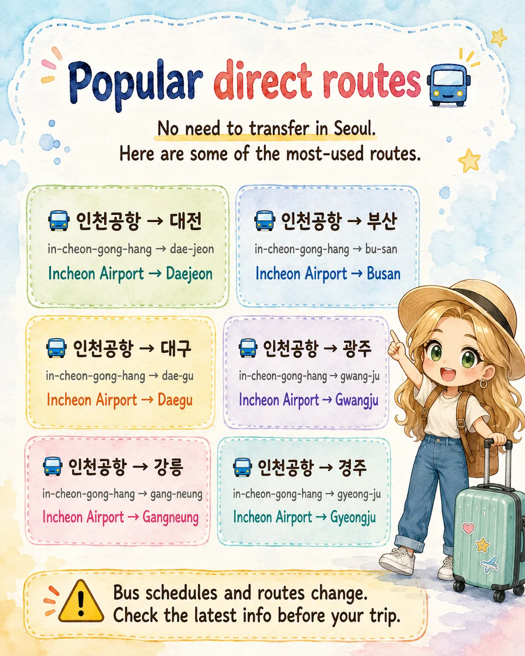 Direct Buses from Incheon Airport Across Korea — cut 5