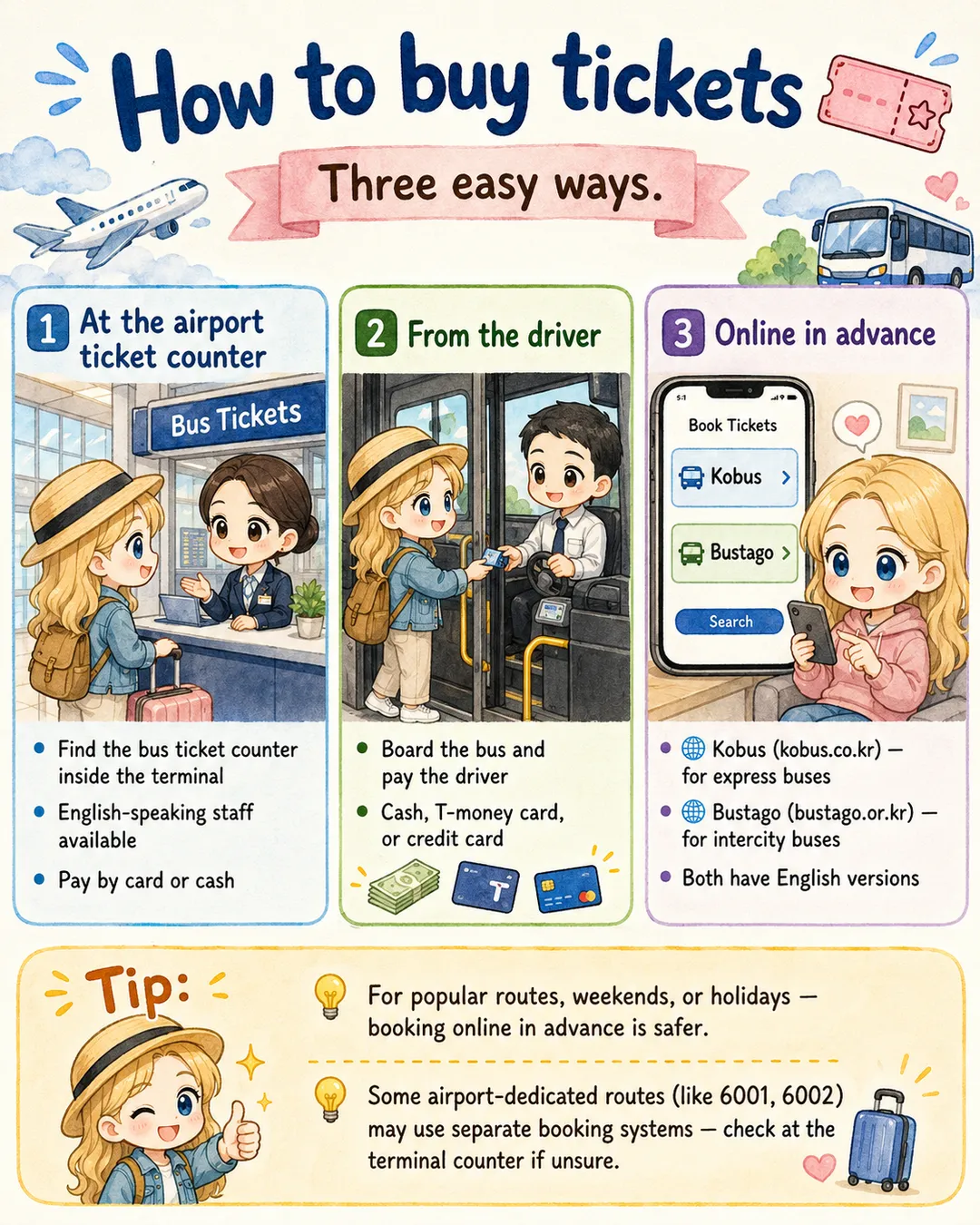 Direct Buses from Incheon Airport Across Korea — cut 7