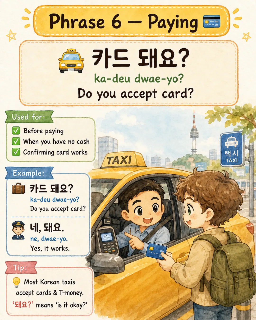 Master Taxi Korean in 7 Phrases — cut 7
