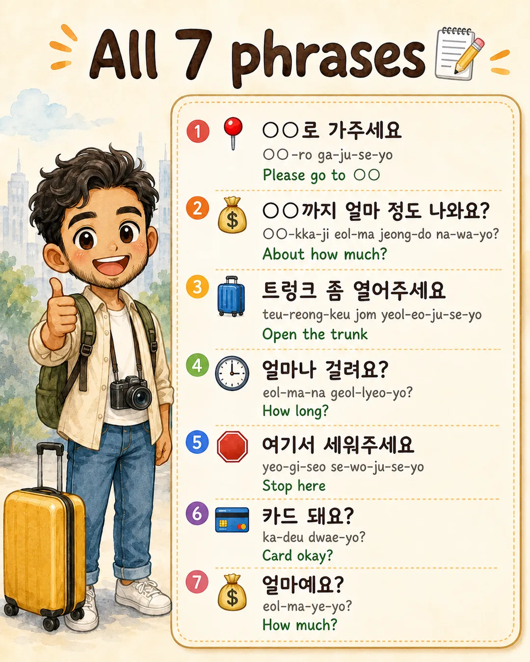 Master Taxi Korean in 7 Phrases — cut 9
