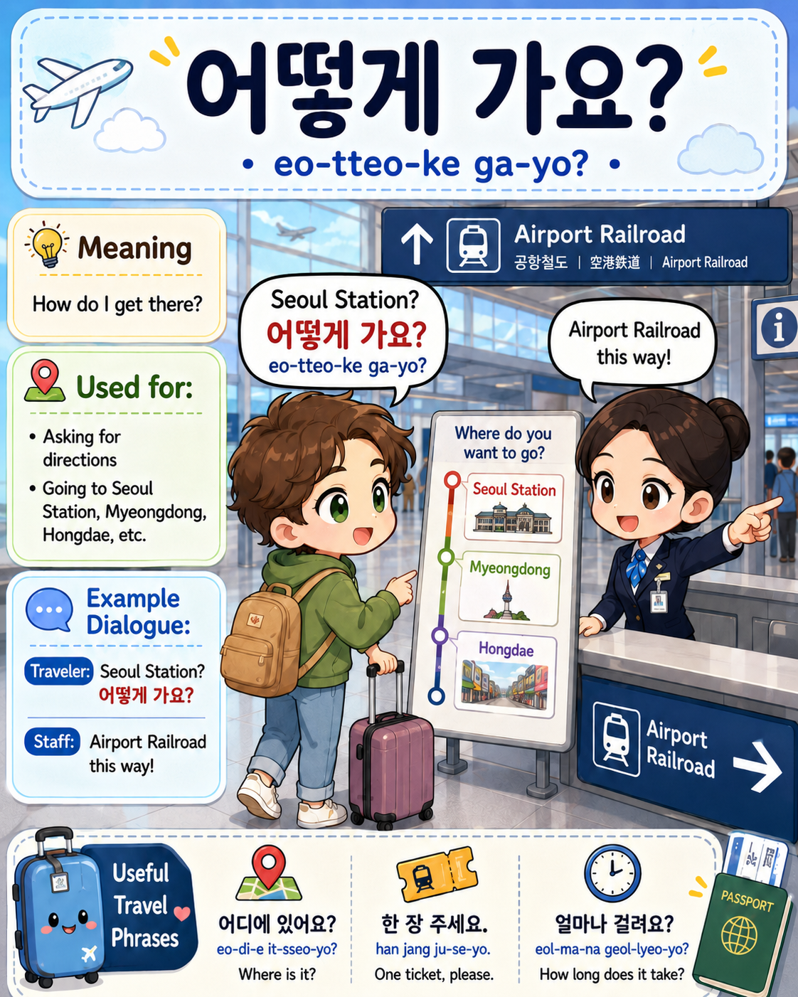7 Korean Phrases You Need at the Airport — cut 6