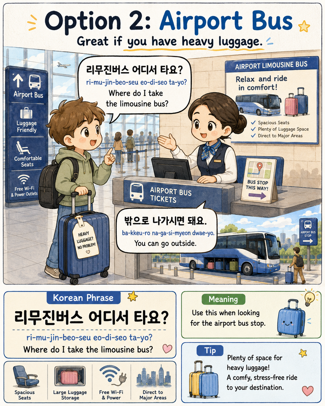 Incheon Airport to Seoul by Train Bus or Taxi — cut 4